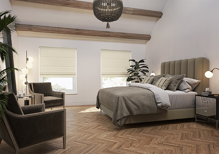Kyoto Faux Silk, Sand - Twist&Fit Roman Blind - Image 6